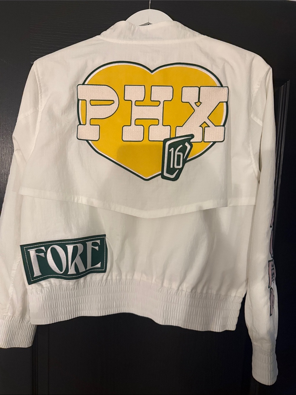 ⛳️Fore All White WM Phoenix Open Jacket Size Large Caitlin Clark Inspired - Picture 3 of 8